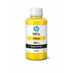 HP V87XL Jaune 500ml - Bouteille d encre HP d origine (7FN96A)