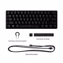 HyperX Alliage origins 60 - Clavier mécanique de jeu - Rouge HX (disposition des États-Unis) - Vue supplémentaire 8