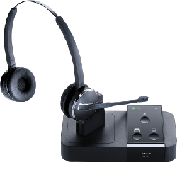 Jabra PRO 9450 Duo EMEA Casque Sans fil Arceau Bureau/Centre d'appels Noir