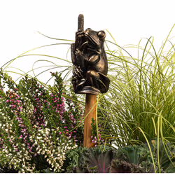 Jardinopia Cane Companions Frosch statue et figurine décorative Cuivre Polyrésine - Vue supplémentaire 5