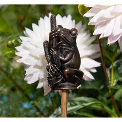 Jardinopia Cane Companions Frosch statue et figurine décorative Cuivre Polyrésine - Vue supplémentaire 7