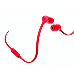 JBL T110 Casque Avec fil Ecouteurs Appels/Musique Rouge