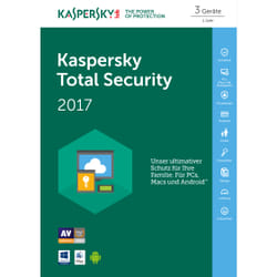Kaspersky Lab Total Security 2017, 5U, 1Y Antivirus security 5 licence(s) 1 année(s)