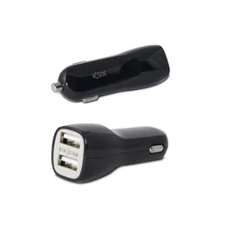Ksix BXCRU2N chargeur d'appareils mobiles Universel Noir Allume-cigare Auto