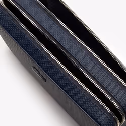 Lacoste Men's Chantaco Piqué Leather Zip Pouch - Vue supplémentaire 3