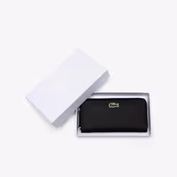 Lacoste Women's L.12.12 Concept Petit Piqué 12 Card Zip Wallet Noir - Vue supplémentaire 3