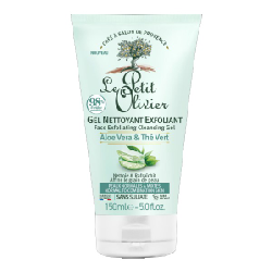 Le petit olivier – gel nettoyant exfoliant quotidien aloe vera et the vert 400 ml