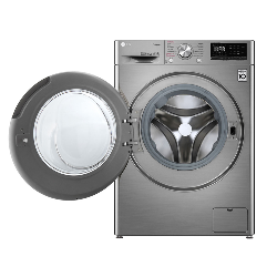 LG F4V5VGP2T machine à laver Charge avant 9 kg 1400 tr/min Métallique