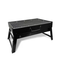 Maestro MR-1010 barbecue et grill Cheminée Charbon + bois de chauffage Noir