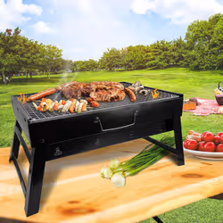 Maestro MR-1010 barbecue et grill Cheminée Charbon + bois de chauffage Noir - Vue supplémentaire 2