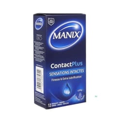 MANIX Contact PLUS Sensations Intactes FINES EXTRA Lubrification 6 Preservatifs