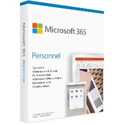 Microsoft 365 Personal Français - 1 an / 1 PC (QQ2-01735)