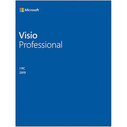 Microsoft Visio Pro 2019 32/46 bit Francais Africa/Caribbean Only - D87-07412
