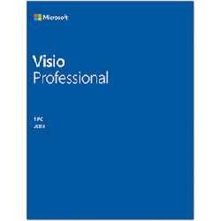 Microsoft Visio Pro 2019 32/46 bit Francais Africa/Caribbean Only - D87-07412