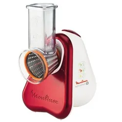 Moulinex Fresh Express râpe électrique Métal Rouge, Blanc