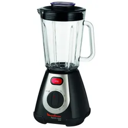 Moulinex LM233 blender 2 L Mélangeur de table 600 W Noir, Transparent