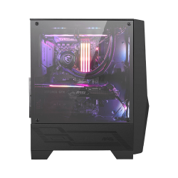 MSI MAGFORGE100R unité centrale Midi Tower Noir, Transparent