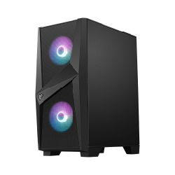 MSI MAGFORGE100R unité centrale Midi Tower Noir, Transparent