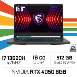MSI THIN B13ve-2473xma I7 13620h/16gb Ddr4/512gb/rtx4050 6GB 15.6" 144hz