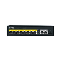 Netis System P110GH commutateur réseau Non-géré Gigabit Ethernet (10/100/1000) Connexion Ethernet, supportant l'alimentation via ce port (PoE) Noir