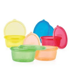 Nuby ID91164 bol Ensemble de bols 0,3 L Rond Polypropylène (PP) Multicolore 5 pièce(s)