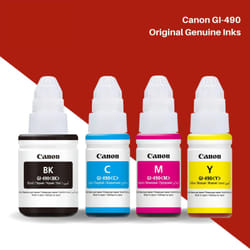 Pack de 4 bouteille d'encre Canon GI-490 d'origine