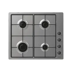 Plaque de Cuisson CANDY 4 Feux 60 cm Inox (CHW6LBX)