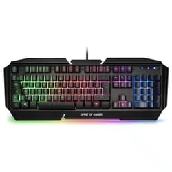 PRO-K5-SPIRIT OF GAMER – RETRO-ECLAIRAGE RGB – CLAVIER SEMI-MECANIQUE