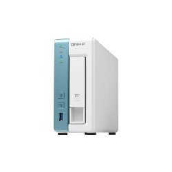 QNAP TS-131K serveur de stockage NAS Tower Ethernet/LAN Turquoise, Blanc Alpine AL-214