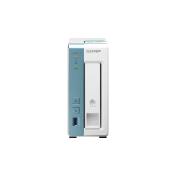 QNAP TS-131K serveur de stockage NAS Tower Ethernet/LAN Turquoise, Blanc Alpine AL-214