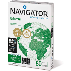 Ramette de papier Navigator Universal NAVA480 Papier A4, 80 g/m² 5 flux (500 feuilles)
