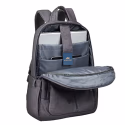 Rivacase 7560 Laptop Canvas Backpack 15.6 grey / sac à dos Gris Polyester - Vue supplémentaire 4