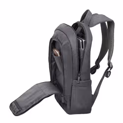 Rivacase 7560 Laptop Canvas Backpack 15.6 grey / sac à dos Gris Polyester - Vue supplémentaire 7