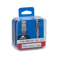 RIVAPOWER 6001 TR12 MFI LIGHTNING CABLE 1.2M TRANSPARENT