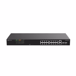 Ruijie Networks RG-ES118FGS-LP commutateur réseau Non-géré L2 Fast Ethernet (10/100) Connexion Ethernet, supportant l'alimentation via ce port (PoE) Noir - Vue supplémentaire 2