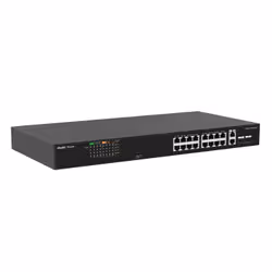 Ruijie Networks RG-ES118FGS-LP commutateur réseau Non-géré L2 Fast Ethernet (10/100) Connexion Ethernet, supportant l'alimentation via ce port (PoE) Noir - Vue supplémentaire 4