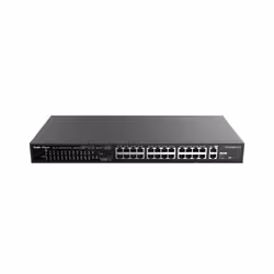 Ruijie Networks RG-ES126S-LP V2 commutateur réseau Non-géré Fast Ethernet (10/100) Connexion Ethernet, supportant l'alimentation via ce port (PoE) Noir - Vue supplémentaire 2