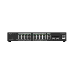 Ruijie Networks RG-ES220GS-P commutateur réseau Géré Gigabit Ethernet (10/100/1000) Connexion Ethernet, supportant l'alimentation via ce port (PoE) Noir