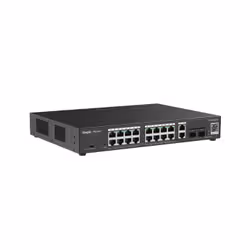 Ruijie Networks RG-ES220GS-P commutateur réseau Géré Gigabit Ethernet (10/100/1000) Connexion Ethernet, supportant l'alimentation via ce port (PoE) Noir - Vue supplémentaire 3