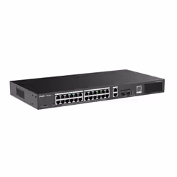 Ruijie Networks RG-ES228GS-P commutateur réseau Géré Gigabit Ethernet (10/100/1000) Connexion Ethernet, supportant l'alimentation via ce port (PoE) Noir - Vue supplémentaire 2