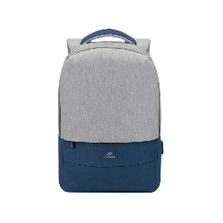 Sac à dos Rivacase Anti-vol pour pc portable 7562 Gris et Bleu