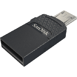 SanDisk Dual Drive 64GB lecteur USB flash 64 Go USB Type-A / Micro-USB 2.0 Noir