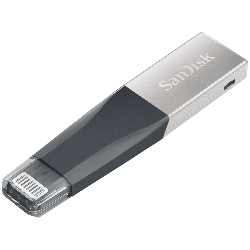 SanDisk IXpand Mini lecteur USB flash 16 Go USB Type-A / Lightning 3.2 Gen 1 (3.1 Gen 1) Gris, Argent
