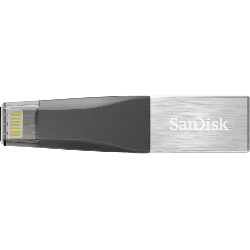 SanDisk IXpand Mini lecteur USB flash 16 Go USB Type-A / Lightning 3.2 Gen 1 (3.1 Gen 1) Gris, Argent