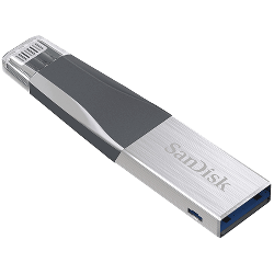 SanDisk IXpand Mini lecteur USB flash 16 Go USB Type-A / Lightning 3.2 Gen 1 (3.1 Gen 1) Gris, Argent