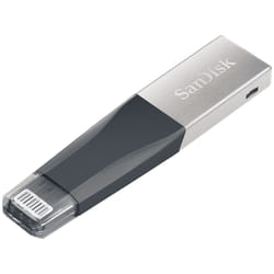 SanDisk IXpand Mini lecteur USB flash 16 Go USB Type-A / Lightning 3.2 Gen 1 (3.1 Gen 1) Gris, Argent