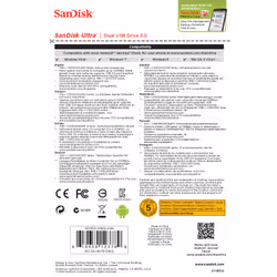 SanDisk Ultra Dual USB Drive 3.0 lecteur USB flash 16 Go USB Type-A / Micro-USB 3.2 Gen 1 (3.1 Gen 1) Noir - Vue supplémentaire 6
