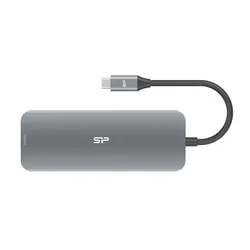 Silicon Power SR30 Station d'accueil USB 3.2 Gen 1 (3.1 Gen 1) Type-C Gris, Métallique