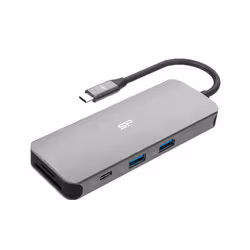 Silicon Power SR30 Station d'accueil USB 3.2 Gen 1 (3.1 Gen 1) Type-C Gris, Métallique - Vue supplémentaire 2