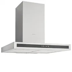 Silverline QUADRO hotte Intégré Noir, Acier inoxydable 500 m³/h